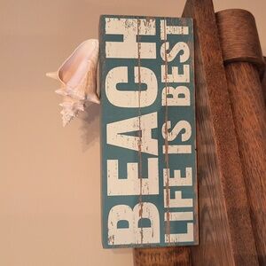 Beach Life Is Best Decorative Sign